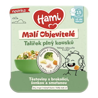 Cestoviny s brokolicou, šunkou a smotanou - Malí objavitelia Hami