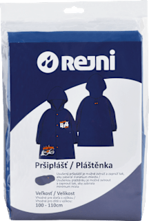 Pršiplášť pre deti - s výškou 100-110 cm, modrá, monster REJNI
