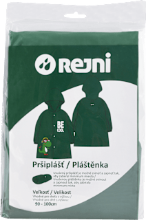 Pršiplášť pre deti - s výškou 90-100 cm, zelená, dino REJNI