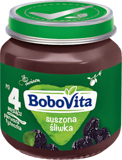 Suszona śliwka po 4. miesiącu  Bobovita