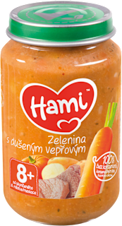 příkrm Zelenina s dušeným vepřovým Hami