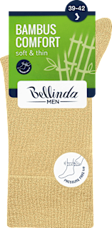 MEN pánské ponožky Bambus Comfort, 39-42, béžové Bellinda