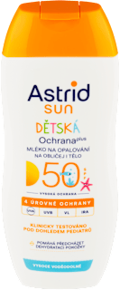 sun dětské mléko na opalování OF50 Astrid