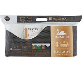 Toaletný papier Exclusive Pure White Harmony