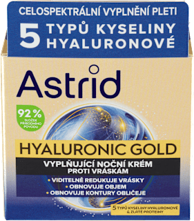 Hyaluronic Gold noční pleťový krém Astrid