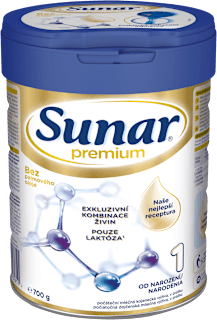Počiatočná dojčenská mliečna výživa Premium 1 Sunar