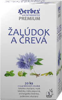 Bylinný čaj Žalúdok a črevá Herbex