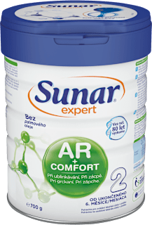 Následná dojčenská mliečna výživa expert AR+Comfort 2 Sunar