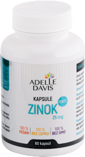 Kapsuly Zinok Forte 25 mg ADELLE DAVIS