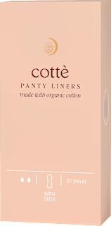 Slipové vložky s bio bavlnou ultra Thin cotté