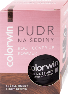 pudr na šediny světle hnědý colorwin