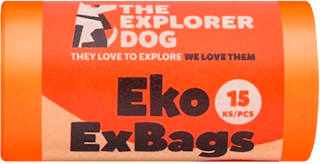 Vrecká na exkrementy pre psy Eko ExBags  THE EXPLORER DOG