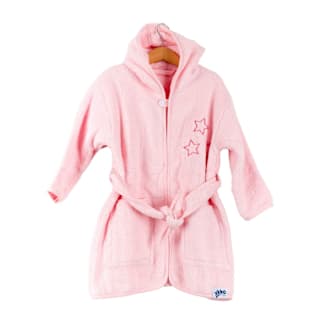Bavlnený župan Baby Pink Stars - 6-12m xkko
