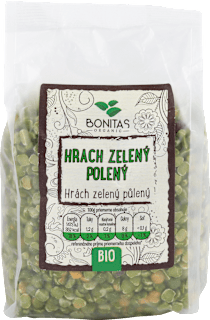 Bio Hrach zelený polený BONITAS ORGANIC
