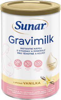 Gravimilk s príchuťou vanilka pre tehotné a dojčiace ženy Sunar