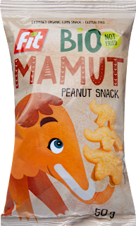 Bio extrudált kukorica snack, mogyorós fit
