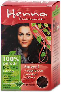Prírodná farba na vlasy mahagon Henna