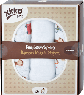 Bambusové plienky 70x70 cm - ZOO on the Road xkko