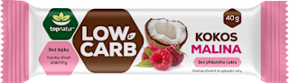 LOW CARB tyčinka kokos & malina Topnatur