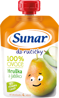 příkrm v sáčku Jablko & hruška Sunar