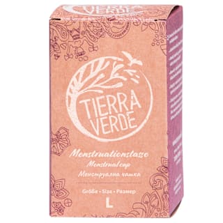 Комплект: Mенструална чашка, L + превръзка TIERRA VERDE