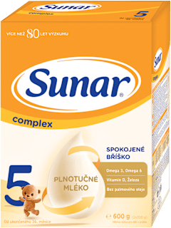 pokračovací mléčná kojenecká výživa 5 complex 36m Sunar