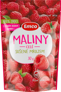 Maliny celé sušené mrazem Emco