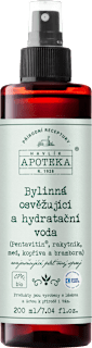 bylinná osvěžující a hydratační pleťová voda HAVLÍK APOTEKA