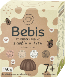 Ryžový puding s ovčím mliekom s kakaom Bebis