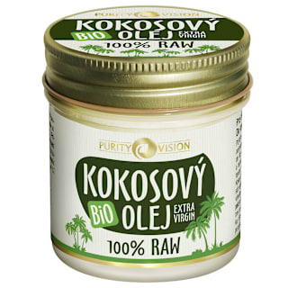 100% Raw Bio kokosový olej Extra Virgin Purity Vision