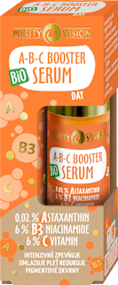 Denné pleťové sérum A-B-C Booster 0,02 % Astaxanthin, 6 % B3 Niacinamide, 6 % C Vitamin  Purity Vision