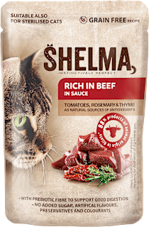 kapsička pro kočky s hovězím Shelma