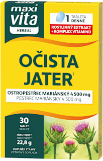 tablety pro očistu jater maxi vita