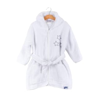 Bavlnený župan White Stars - 12-24m xkko