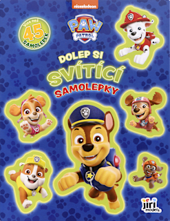 kniha Dolep si svítící samolepky Paw Patrol JIRI MODELS