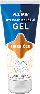 bylinný masážní gel hřebíček Alpa