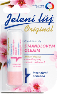 Balzam na pery s mandľovým olejom Originál Jelení lůj