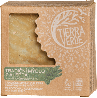 tradiční sprchové mýdlo z Aleppa TIERRA VERDE