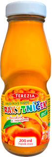 bio rakytníkový nápoj s broskví a medem TEREZIA