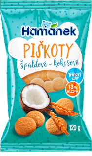 Piškóty špaldové - kokosové Hamánek