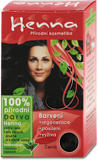 Prírodná farba na vlasy čierna Henna