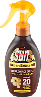 Sun Vital opalovací olej ve spreji s arganovým olejem SPF20 VIVACO