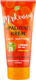 BIO mrkvový opalovací krém s beta-karotenem OF20 VIVACO