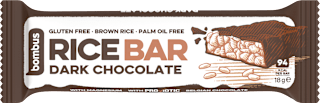 Tyčinka z hnedej ryže Rice Bar Dark Chocolate bombus