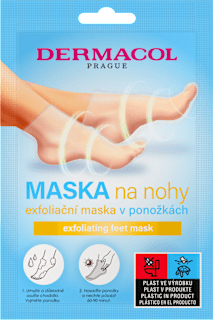 exfoliační maska na nohy v ponožkách, 1 pár Dermacol