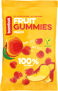 Ovocné kúsky Fruit Gummies Peach bombus