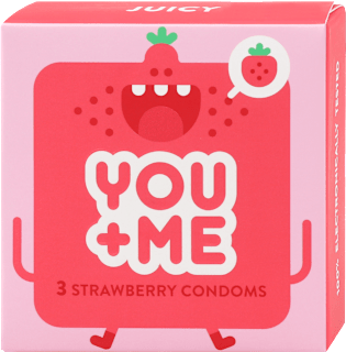 Strawberry prezervativi  you&me