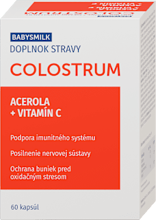 Kapsuly Colostrum Acerola + Vitamín C BABYSMILK