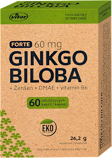 Kapsuly Ginkgo Biloba Forte 60 mg vitar