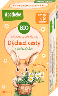 BIO pohádkový čaj pro děti Dýchací cesty s heřmánkem 20 x 1,5g Apotheke